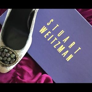 Stuart Weitzman Velvet Slingback Heels NWOT